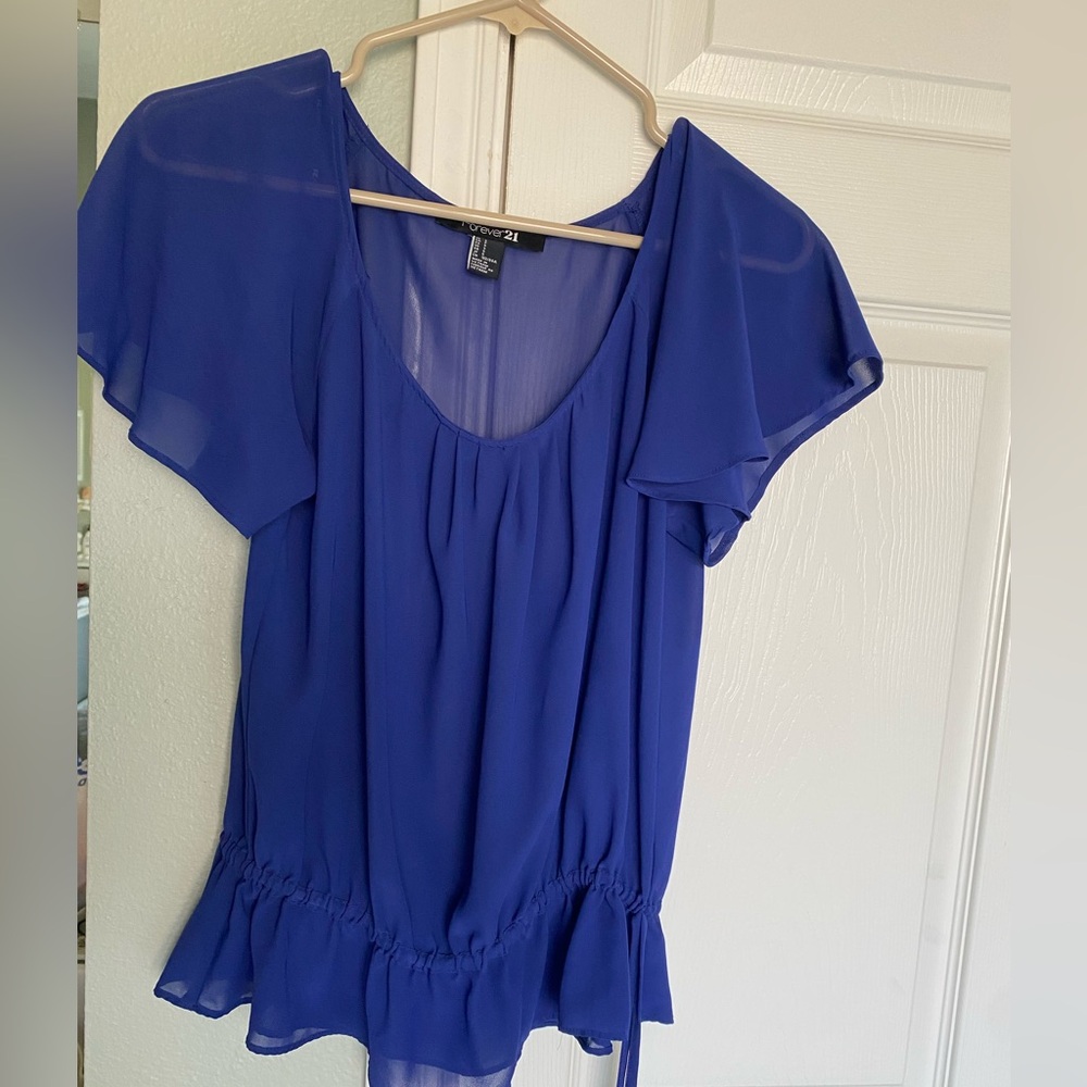 Beautiful sheer blue top